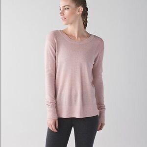 lululemon athletica Pink Crew Neck Sweater